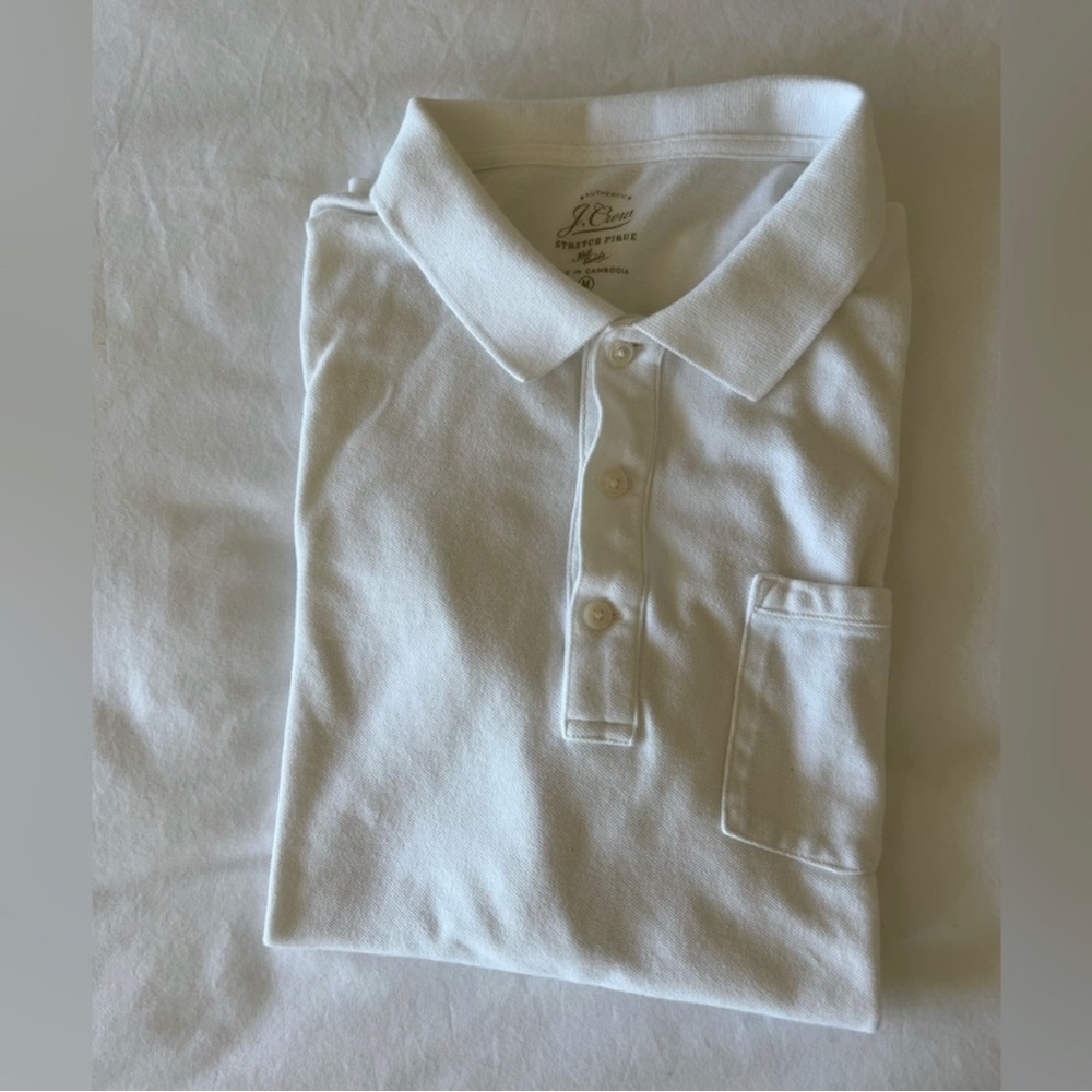 J Crew Stretch Pique Polo